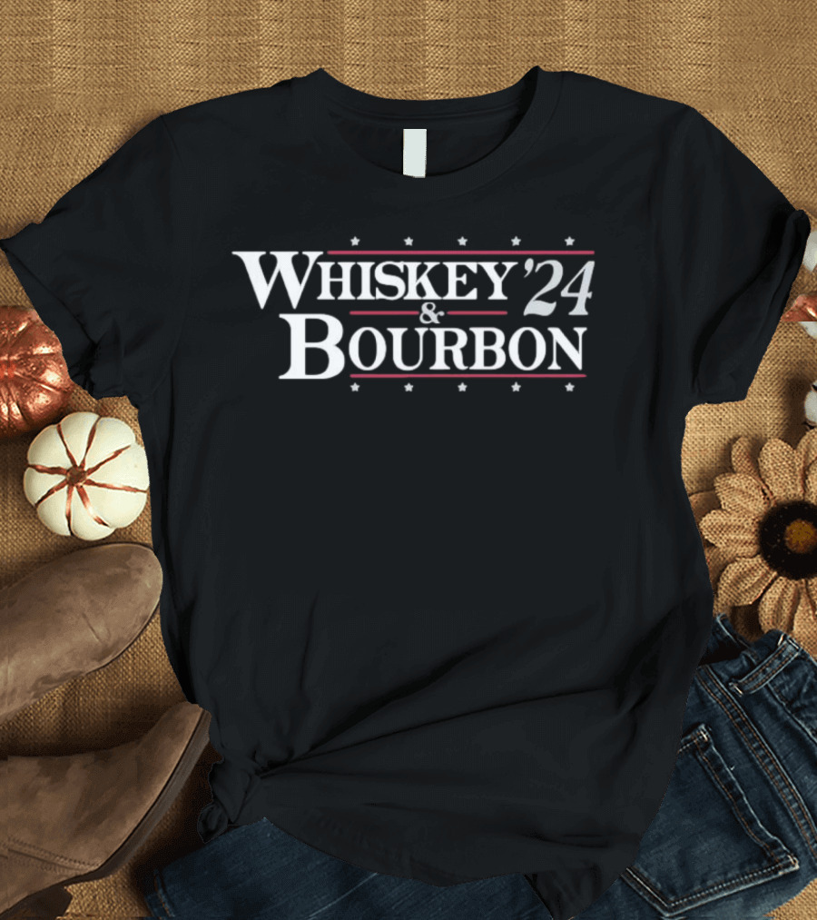 Whiskey 24 Bourbon Stars And Stripes ’24 Election T-Shirt
