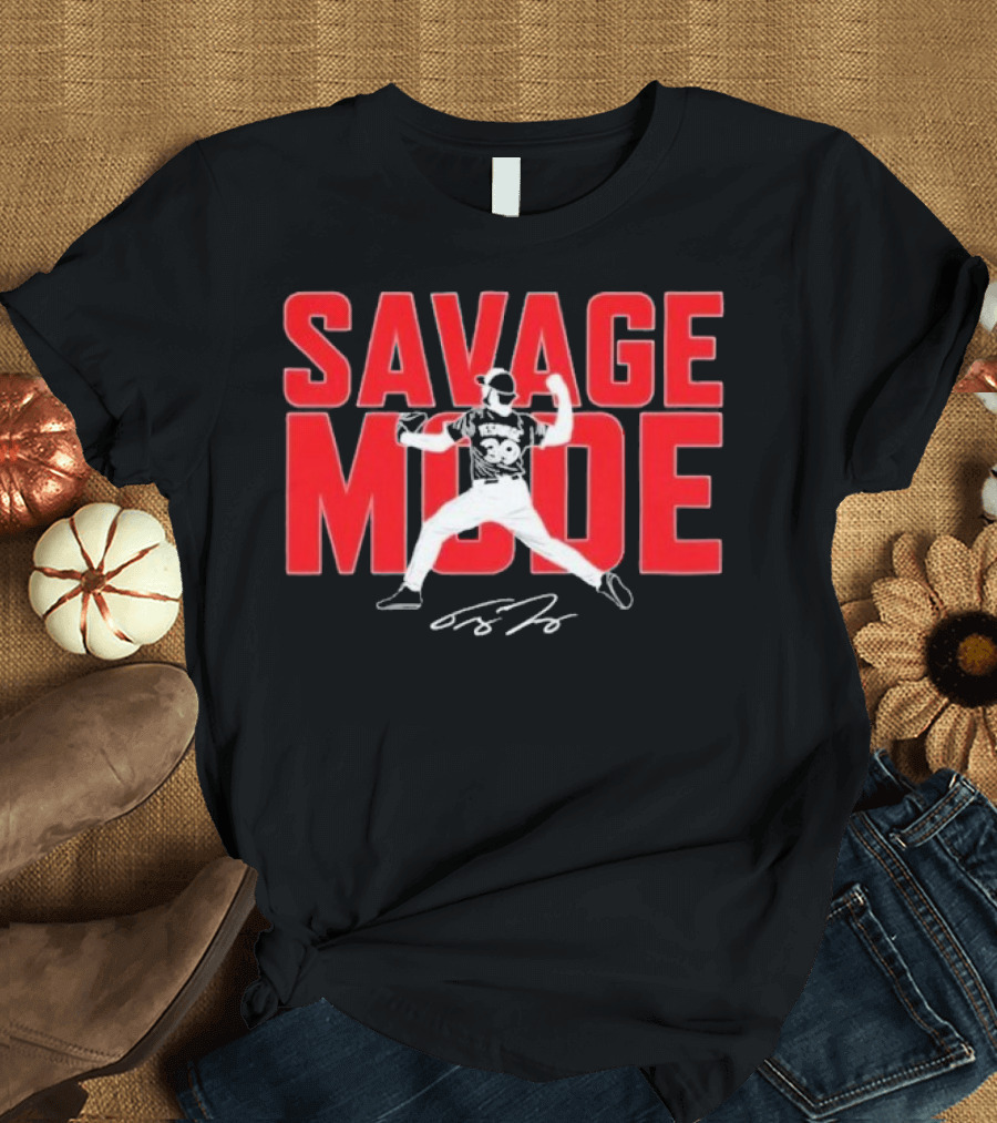 Savage Mode Trey Yesavage Toronto Blue Jays Signature T-Shirt