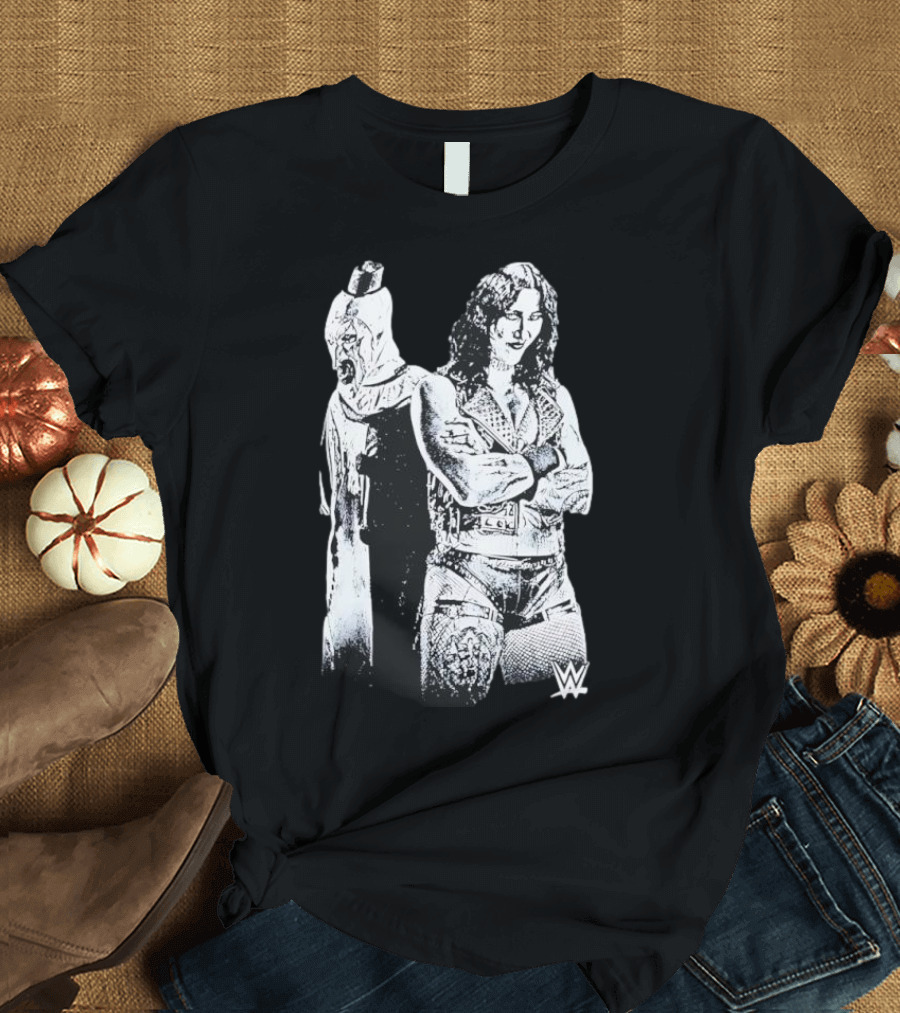 Rhea Ripley Terrifier WWE Collaboration Black Ripple Junction T-Shirt