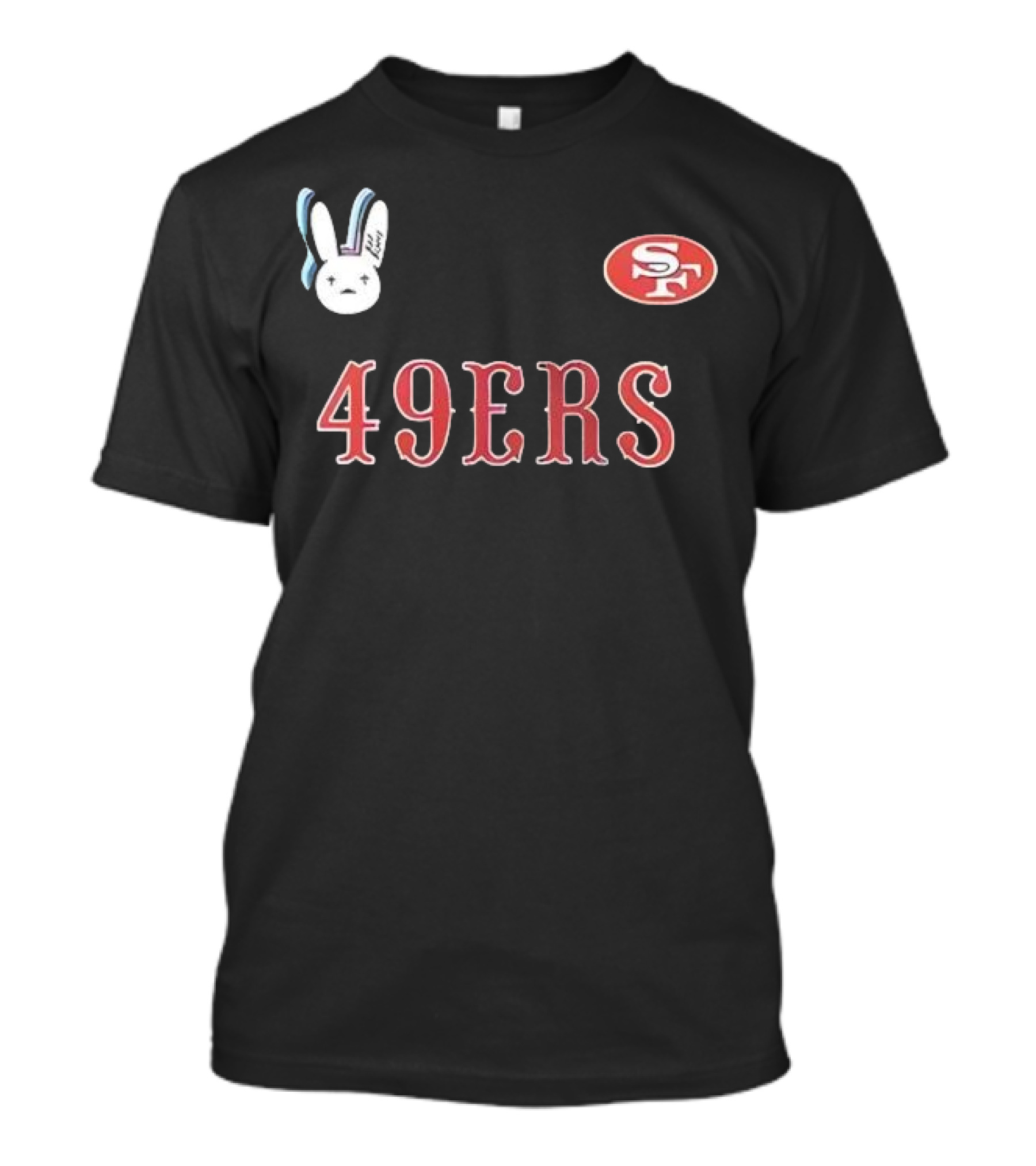 San Francisco 49ers Bad Bunny Super Bowl Lx Signature Bunny Mascot 49ers SF T-Shirt