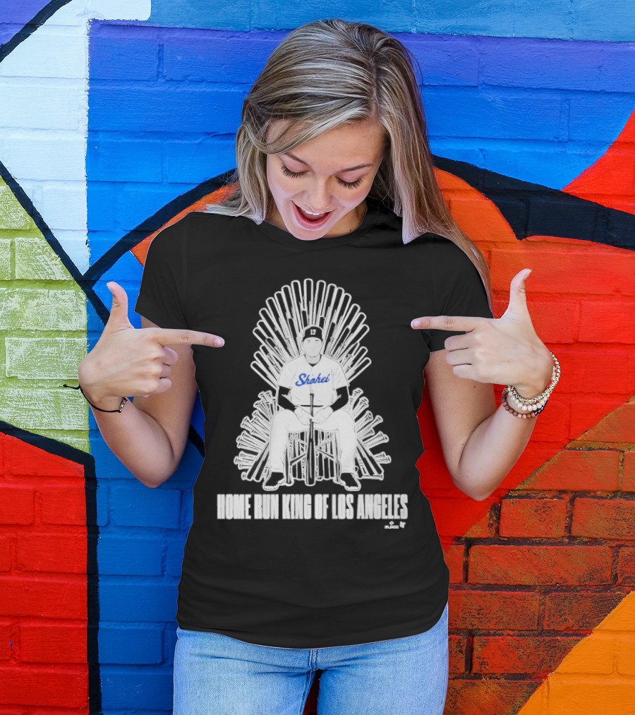 Shohei Home Run King Of Los Angeles Throne Baseball Player T-Shirt