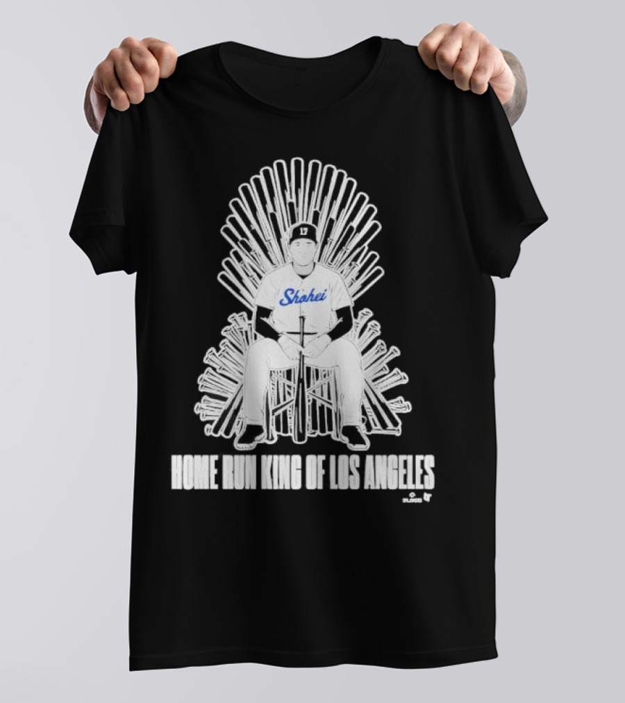 Shohei Home Run King Of Los Angeles Throne Baseball Player T-Shirt