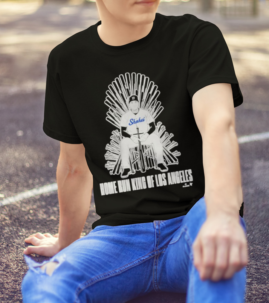 Shohei Home Run King Of Los Angeles Throne Baseball Player T-Shirt