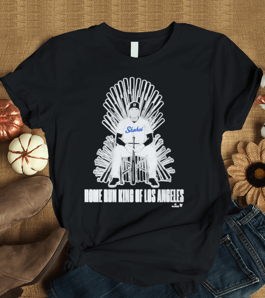Shohei Home Run King Of Los Angeles Throne Baseball Player T-Shirt