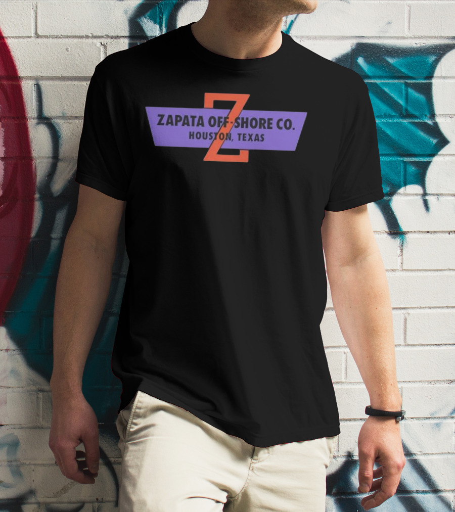 Zapata Off Shore Co Houston Texas Z Emblem T-Shirt