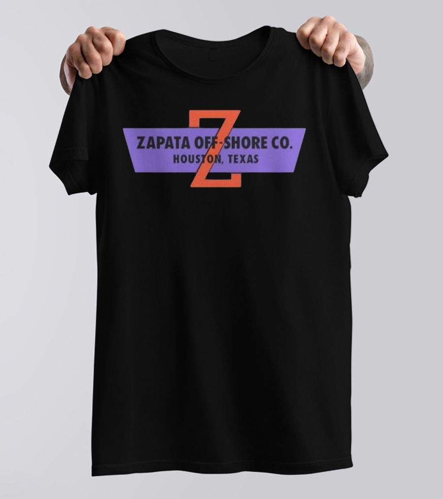 Zapata Off Shore Co Houston Texas Z Emblem T-Shirt