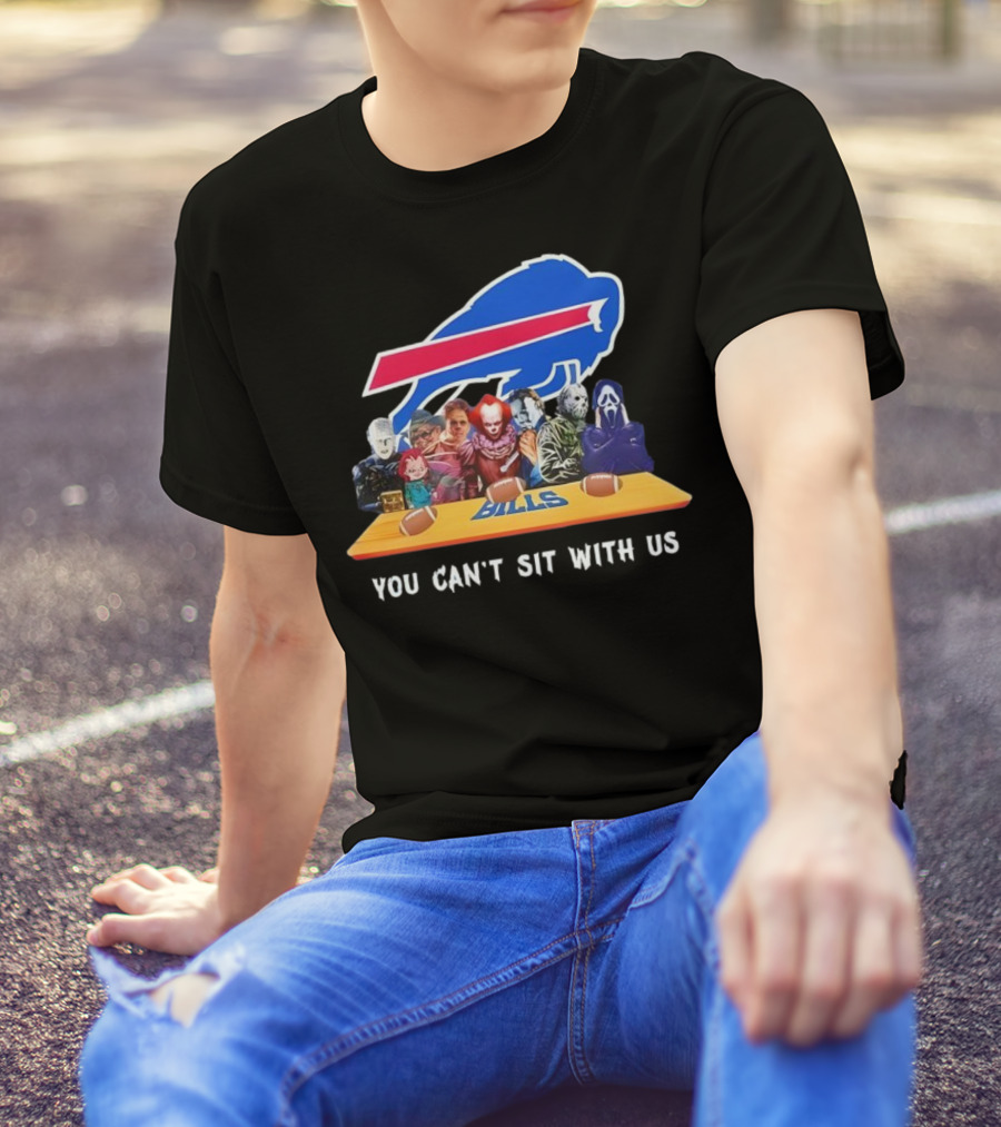 Buffalo Bills Horror Crossover Halloween You Can't Sit With Us T-Shirt