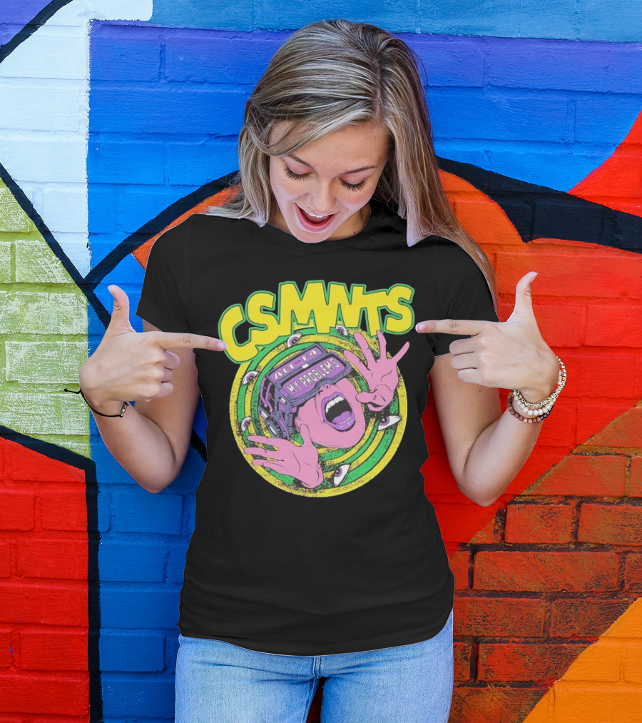 CSMNTS Alt F4 My Problems Trippy Sci-Fi Pop Art T-Shirt