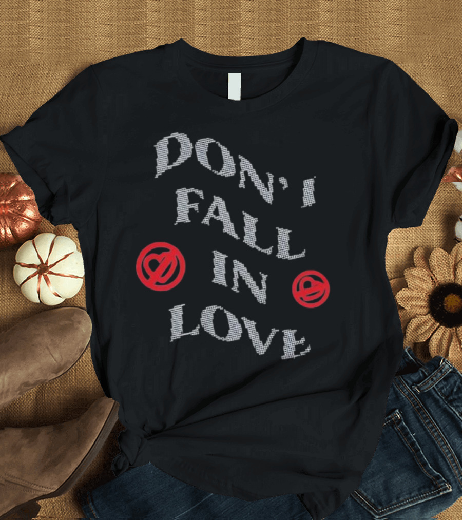 Don’t Fall In Love Fest Spiral Heart Emojis T-Shirt