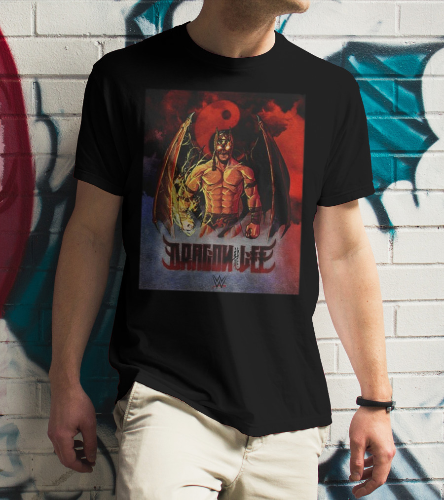 Dragon Lee WWE Superstar Wrestling Persona Artwork T-Shirt