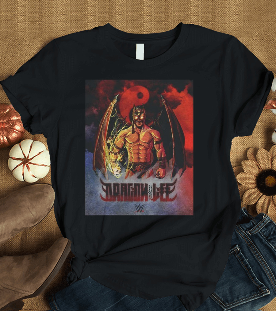 Dragon Lee WWE Superstar Wrestling Persona Artwork T-Shirt