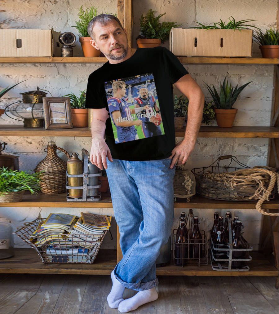 Almost Friday Drake Maye Stefon Diggs Football Moment T-Shirt