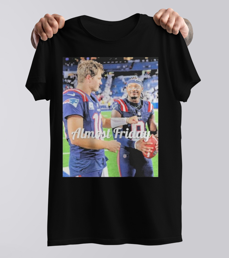 Almost Friday Drake Maye Stefon Diggs Football Moment T-Shirt