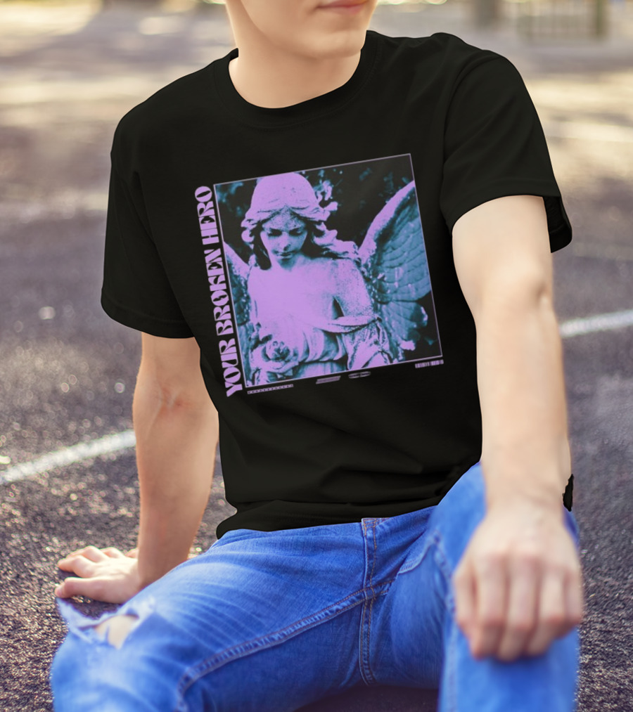 Your Broken Hero Emo’s Not Dead Angel T-Shirt