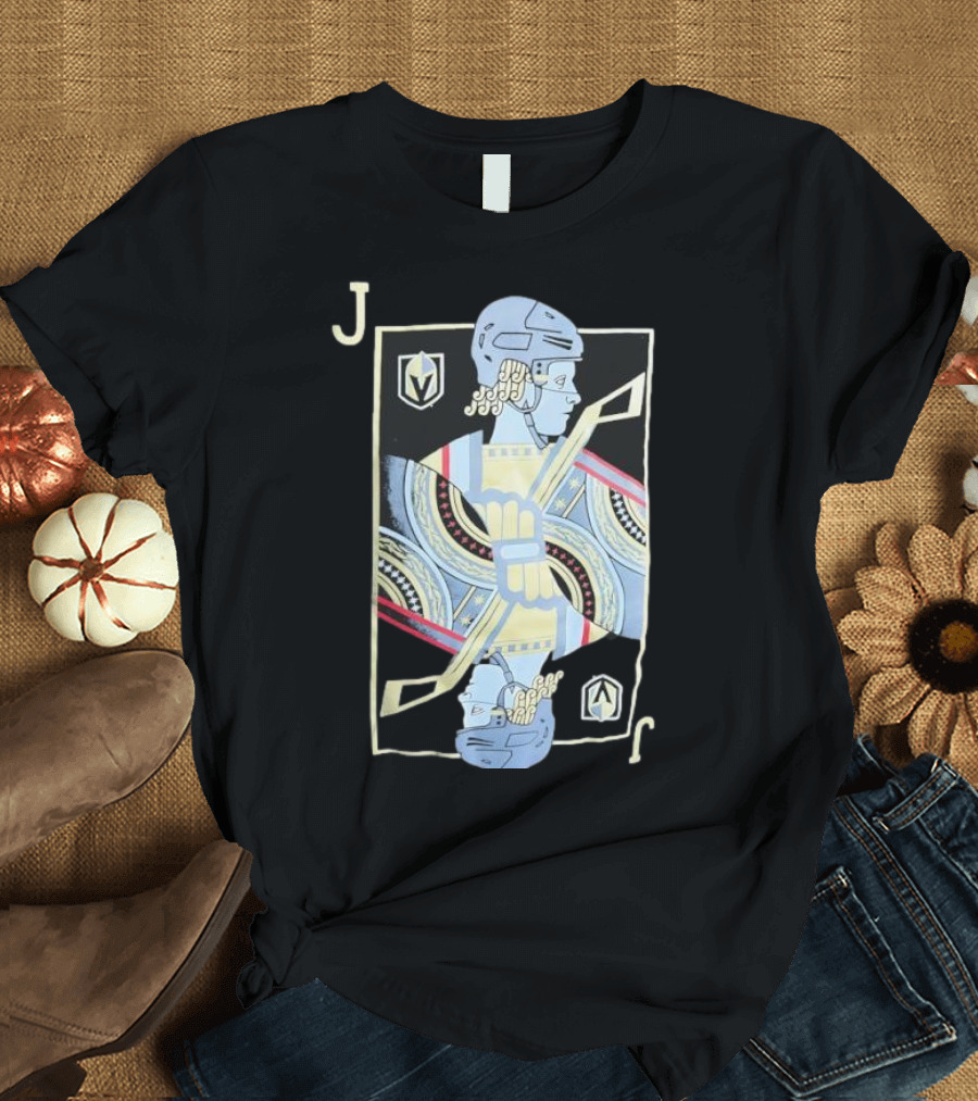 Fanatics Jack Eichel Vegas Golden Knights Playing Card Artwork Star Pattern T-Shirt