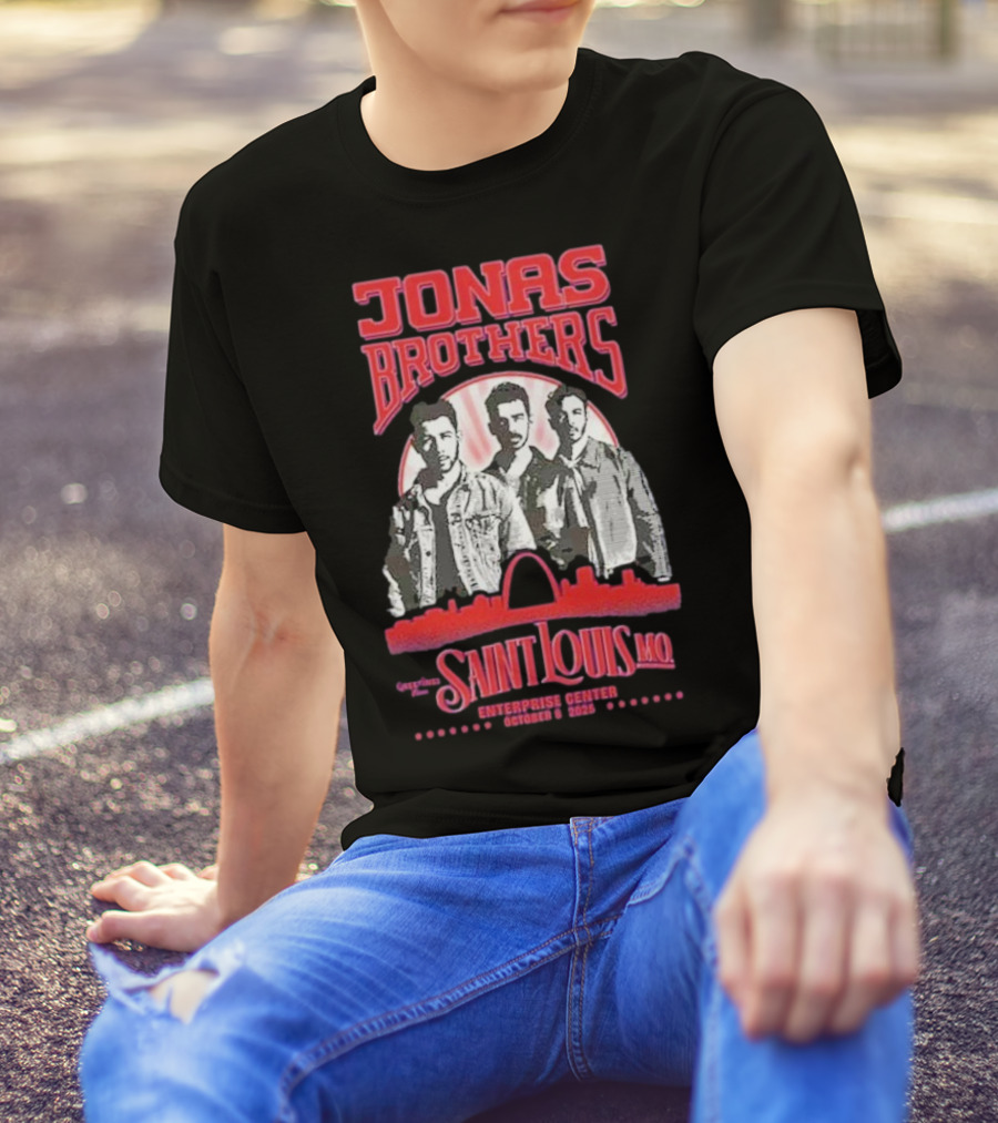Jonas Brothers Concert Saint Louis MO Enterprise Center October 8 2025 T-Shirt