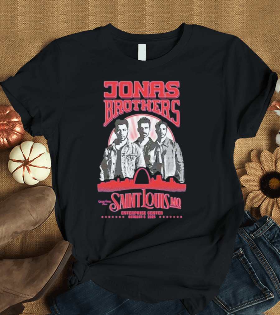 Jonas Brothers Concert Saint Louis MO Enterprise Center October 8 2025 T-Shirt