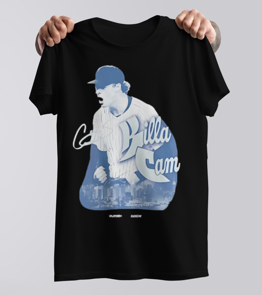 Killa Cam New York Yankees Cityscape Pitcher Style T-Shirt