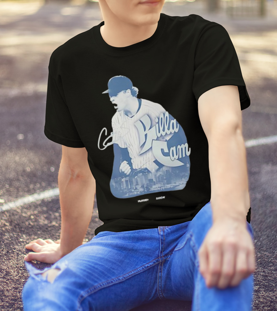 Killa Cam New York Yankees Cityscape Pitcher Style T-Shirt