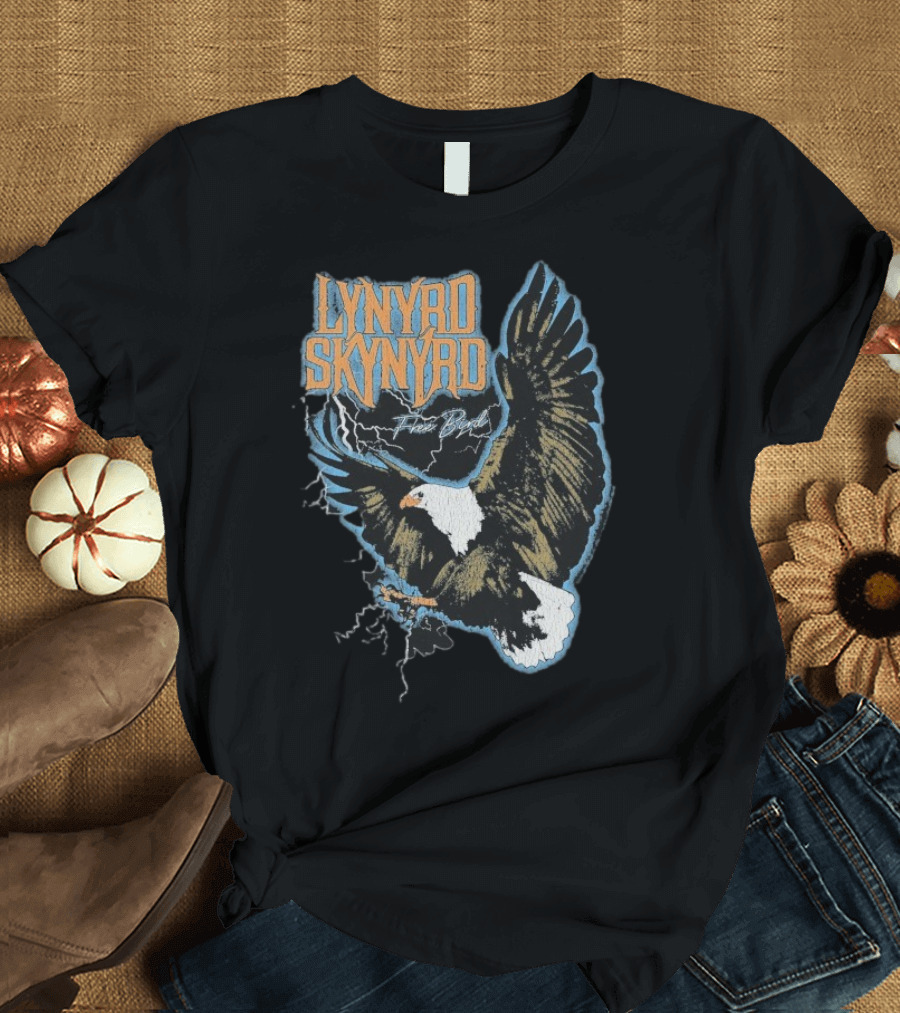 Lynyrd Skynyrd Free Bird Lightning Eagle Vintage Style T-Shirt