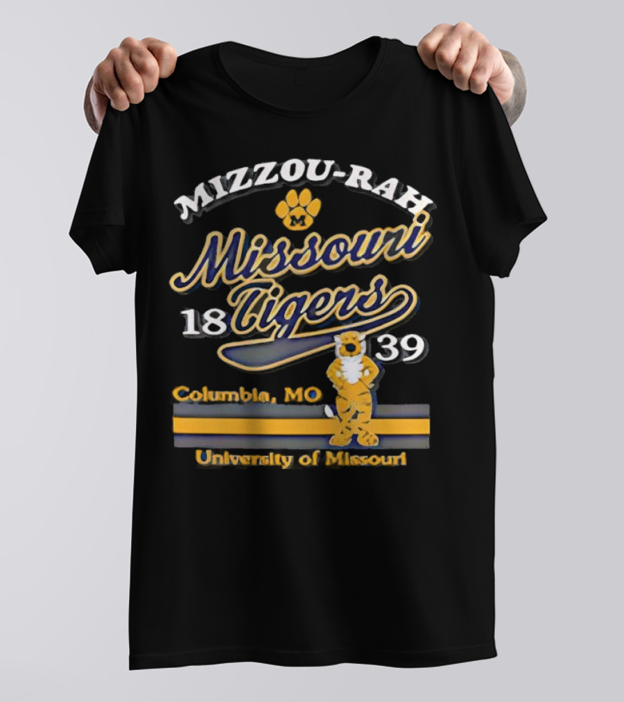 Mizzou Rah Truman Paw Missouri Tigers 1839 Columbia MO University Of Missouri T-Shirt