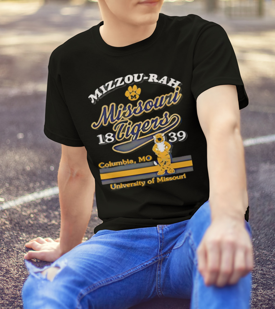 Mizzou Rah Truman Paw Missouri Tigers 1839 Columbia MO University Of Missouri T-Shirt
