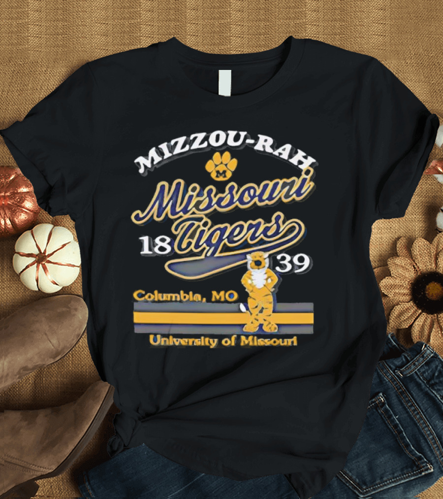 Mizzou Rah Truman Paw Missouri Tigers 1839 Columbia MO University Of Missouri T-Shirt