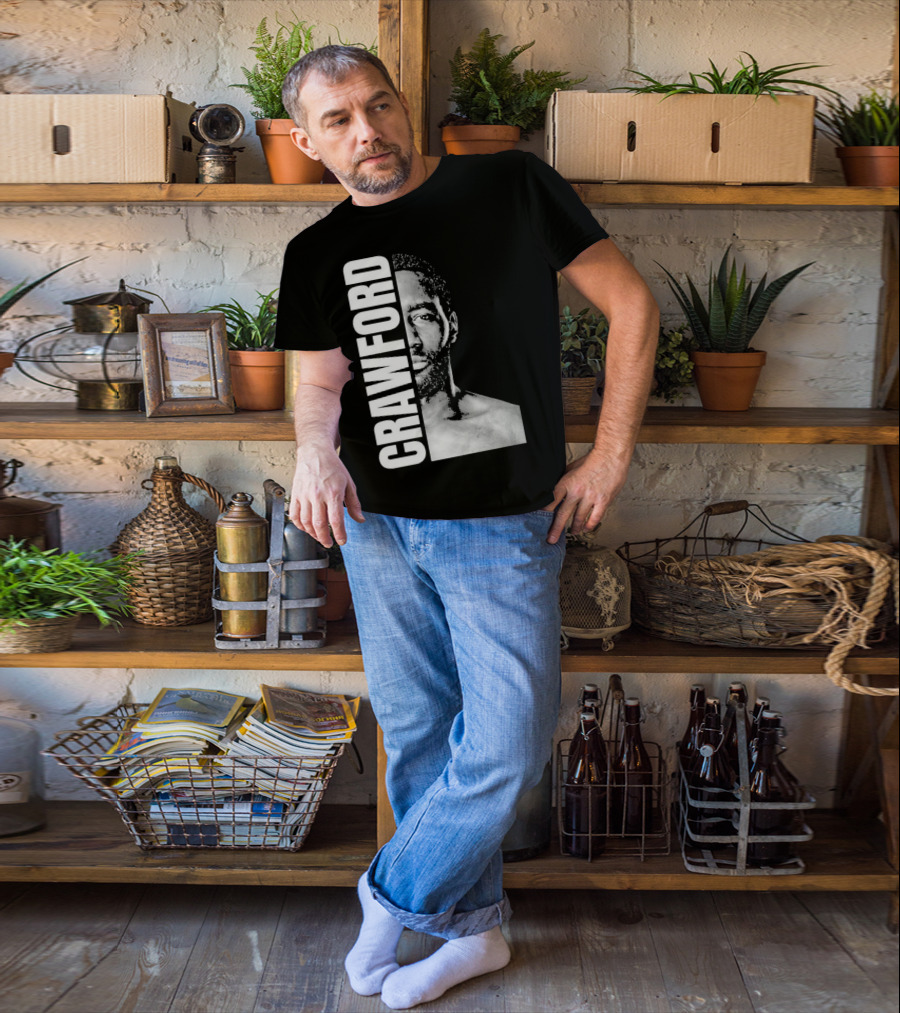 Crawford Face Of Boxing Terence Black And White Style T-Shirt