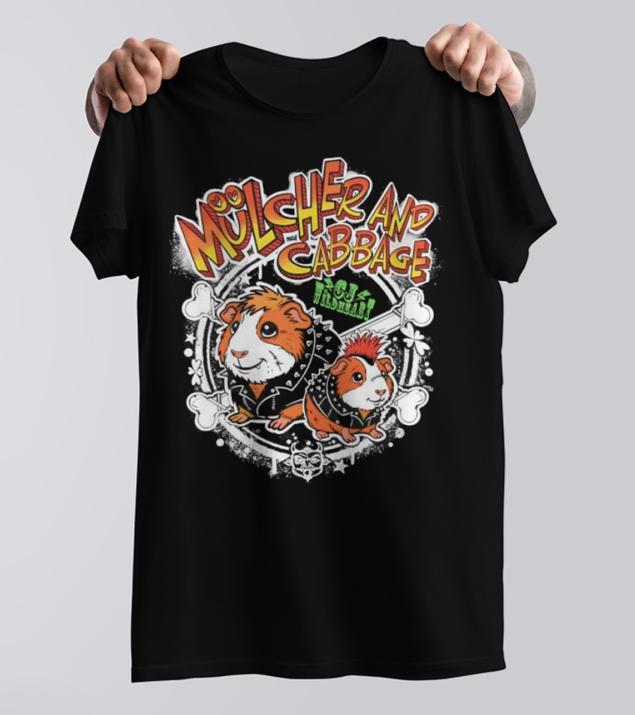 Mulcher And Cabbage CJ Wildheart Guinea Pig Duo T-Shirt