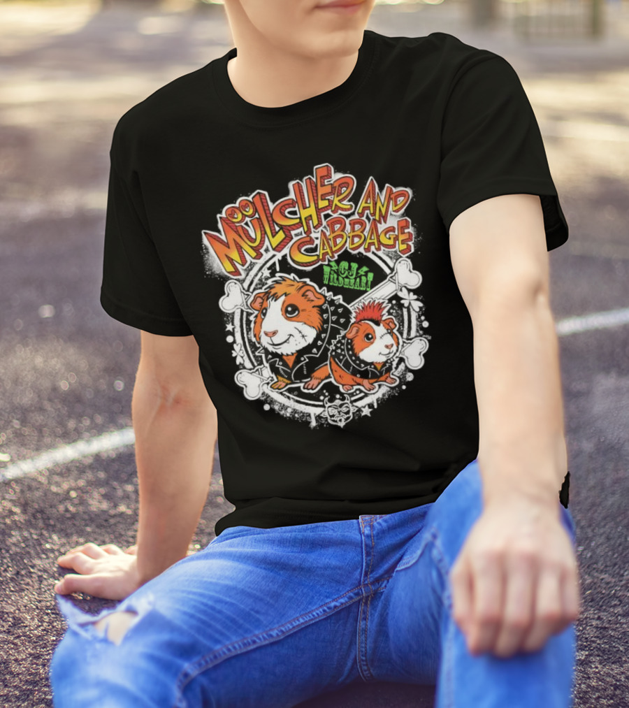 Mulcher And Cabbage CJ Wildheart Guinea Pig Duo T-Shirt