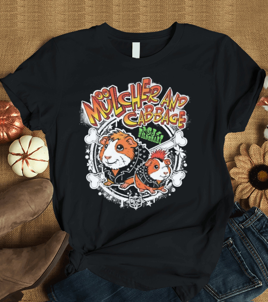 Mulcher And Cabbage CJ Wildheart Guinea Pig Duo T-Shirt