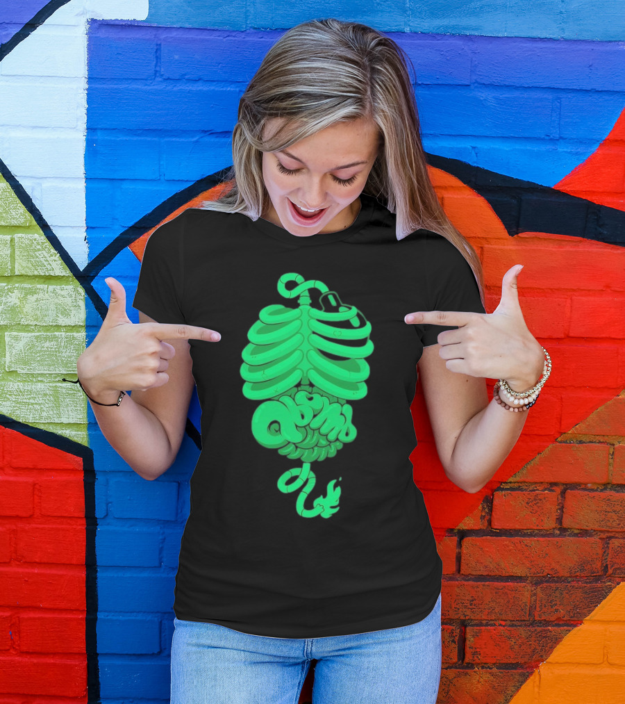Qbomb Labs Neon Ribcage Gut Bomb T-Shirt