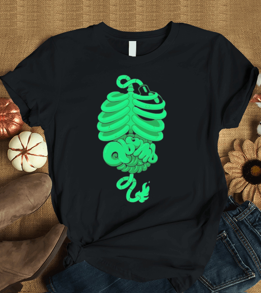 Qbomb Labs Neon Ribcage Gut Bomb T-Shirt