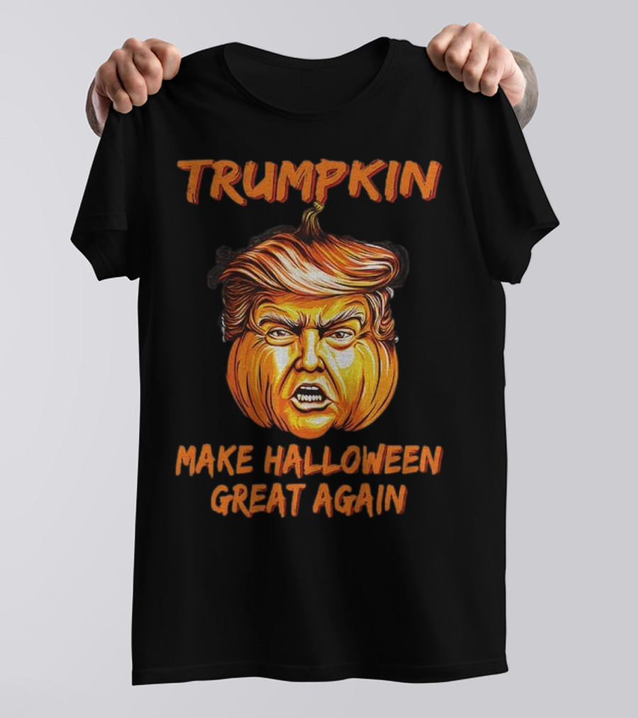 Trumpkin Make Halloween Great Again Political Parody Donald Trump T-Shirt