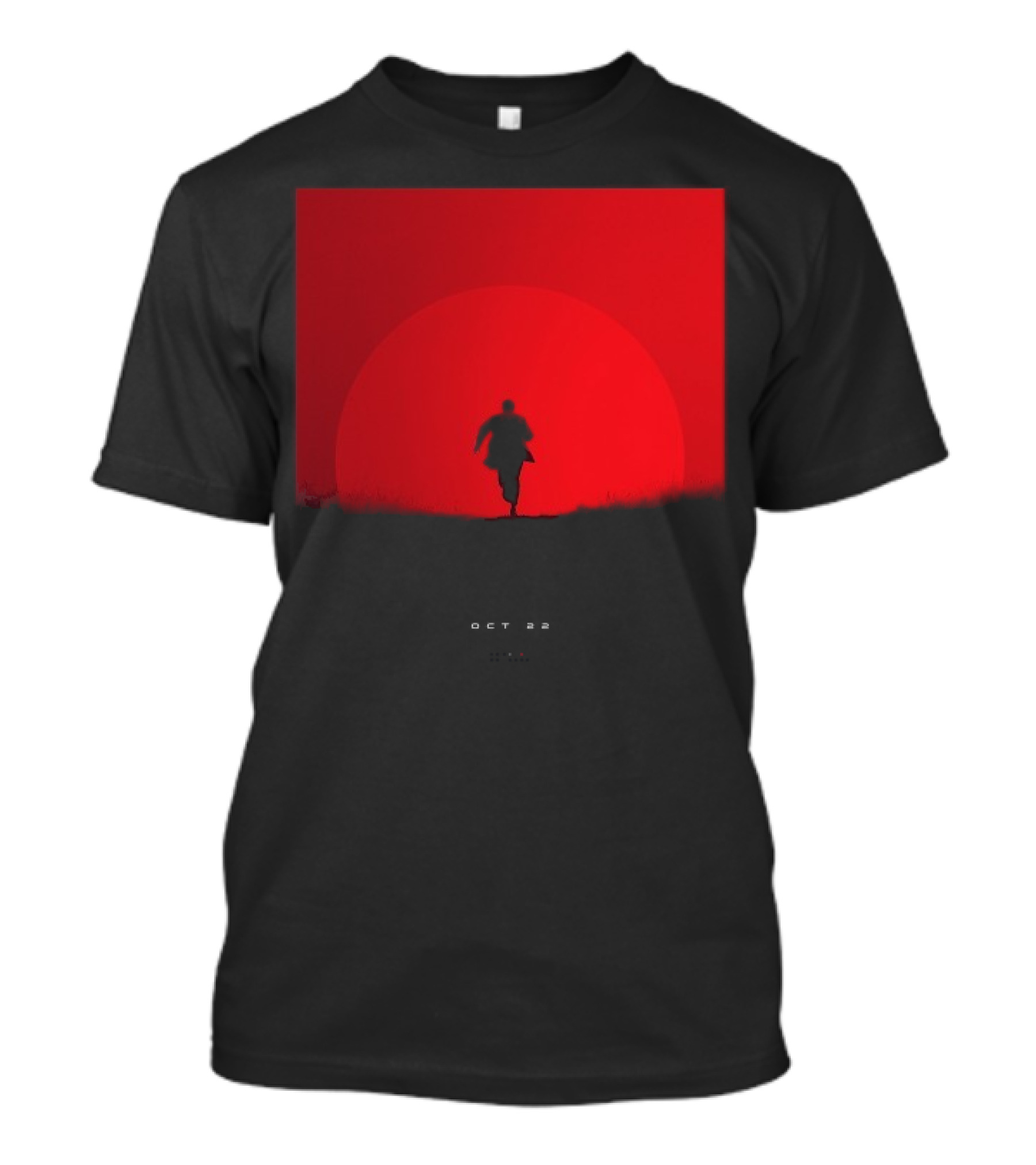 Tycho Scott Hansen October 22 2025 Running Figure Red Circle T-Shirt