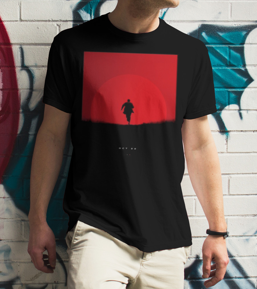 Tycho Scott Hansen October 22 2025 Running Figure Red Circle T-Shirt