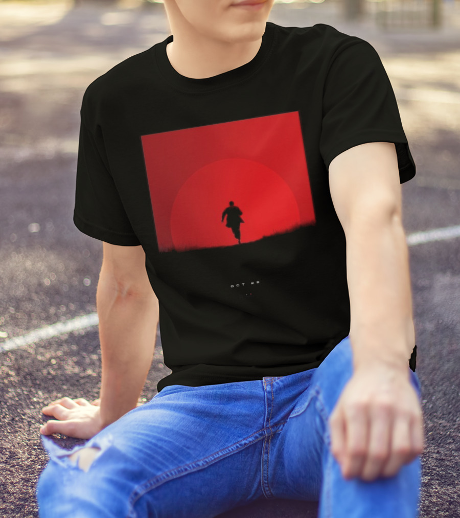 Tycho Scott Hansen October 22 2025 Running Figure Red Circle T-Shirt