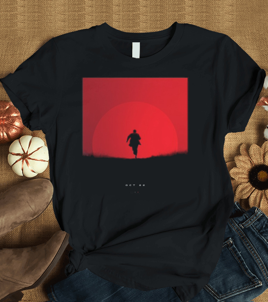 Tycho Scott Hansen October 22 2025 Running Figure Red Circle T-Shirt