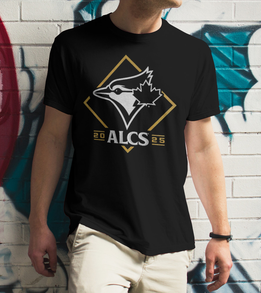 Toronto Blue Jays 2025 ALCS Winner Gold Diamond Bird Logo T-Shirt