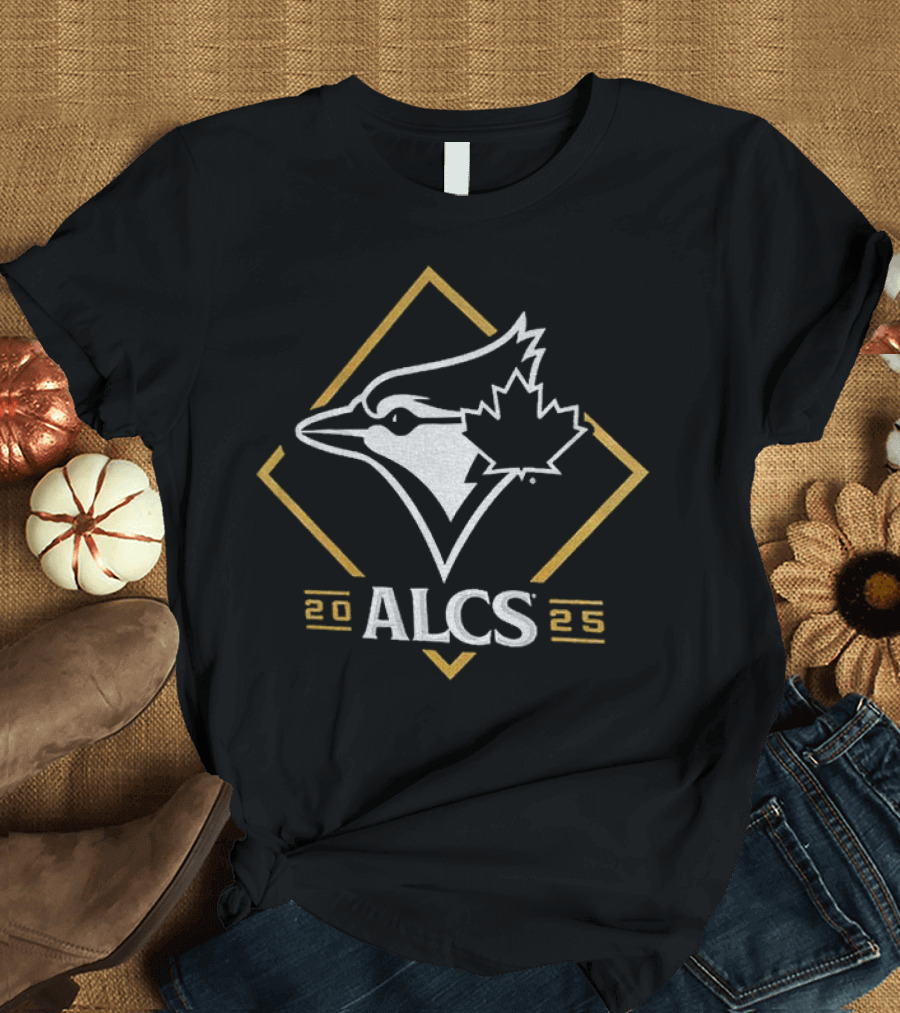 Toronto Blue Jays 2025 ALCS Winner Gold Diamond Bird Logo T-Shirt