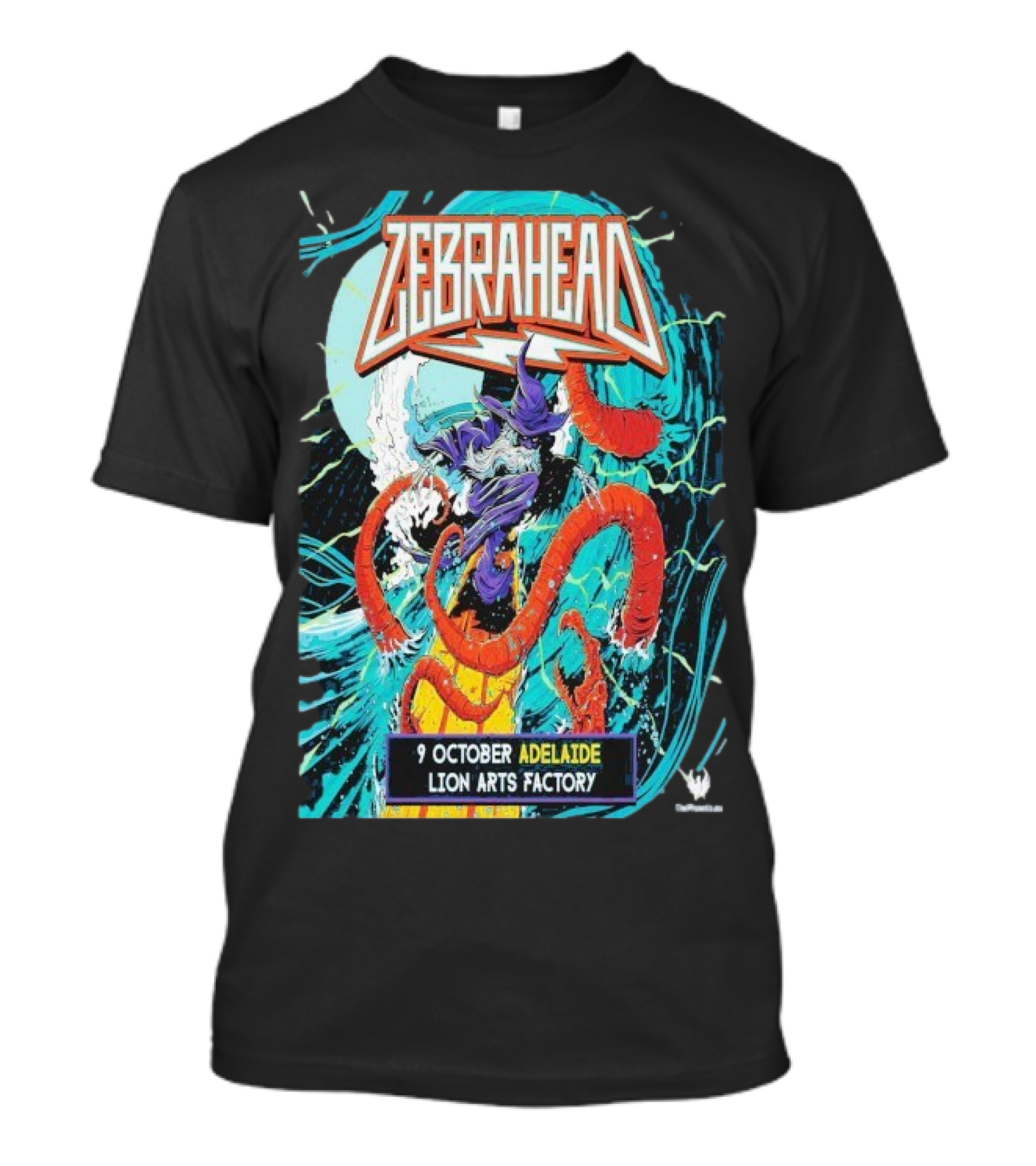 Zebrahead 9 October 2025 Lion Arts Factory Adelaide Vibrant Concert Wave Art T-Shirt