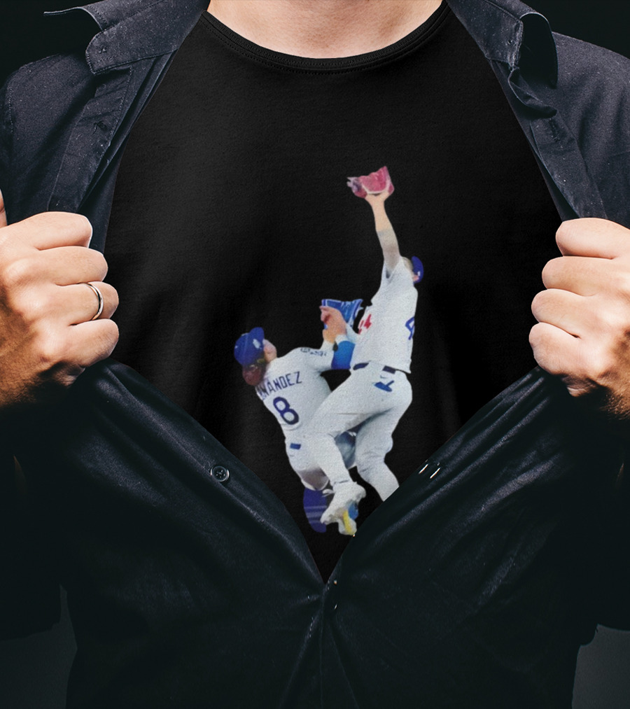 Andy Pages Hernandez Los Angeles Dodgers World Series Game 7 Catch Iconic Play T-Shirt