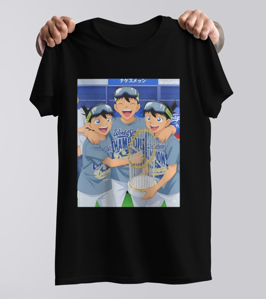 World Series Champions Dodgers Anime Celebration Dodgers Stadium 2025 T-Shirt