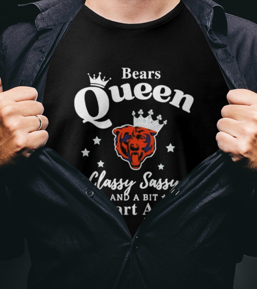 Bears Queen Classy Sassy Smart Assy Crowned Logo T-Shirt