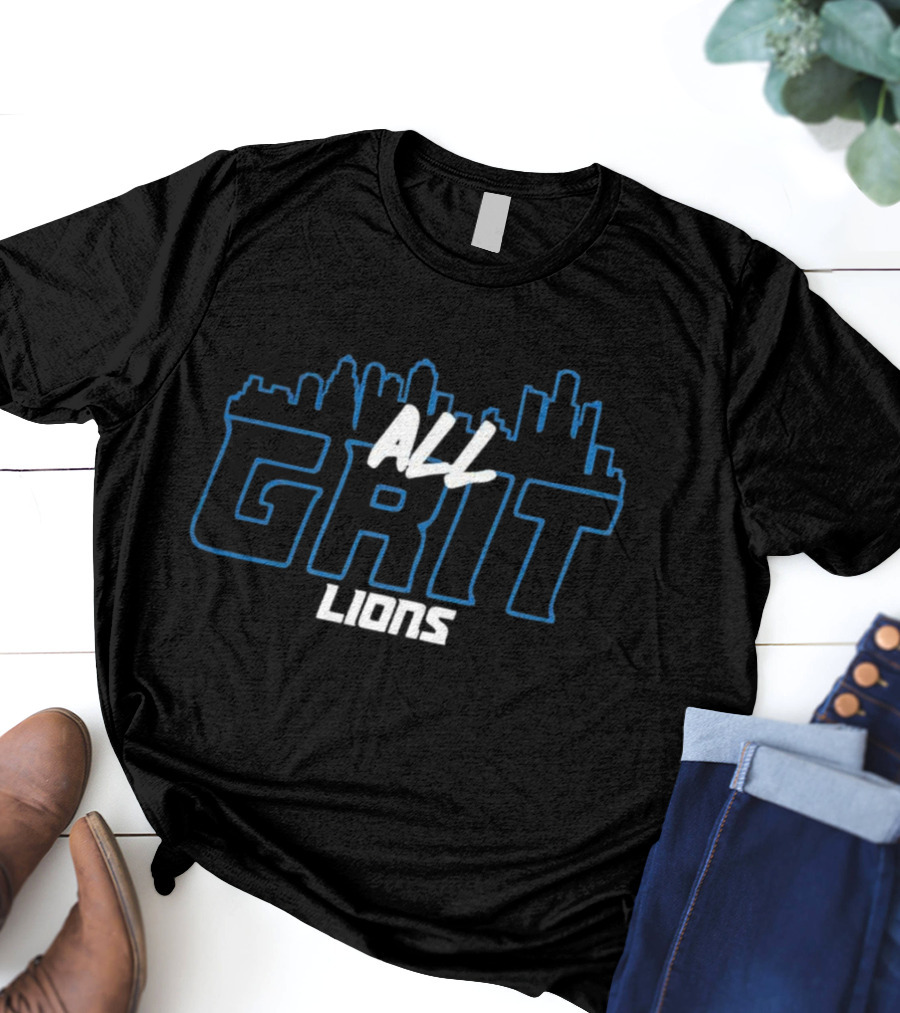 Detroit Lions All Grit Skyline Lions T-Shirt