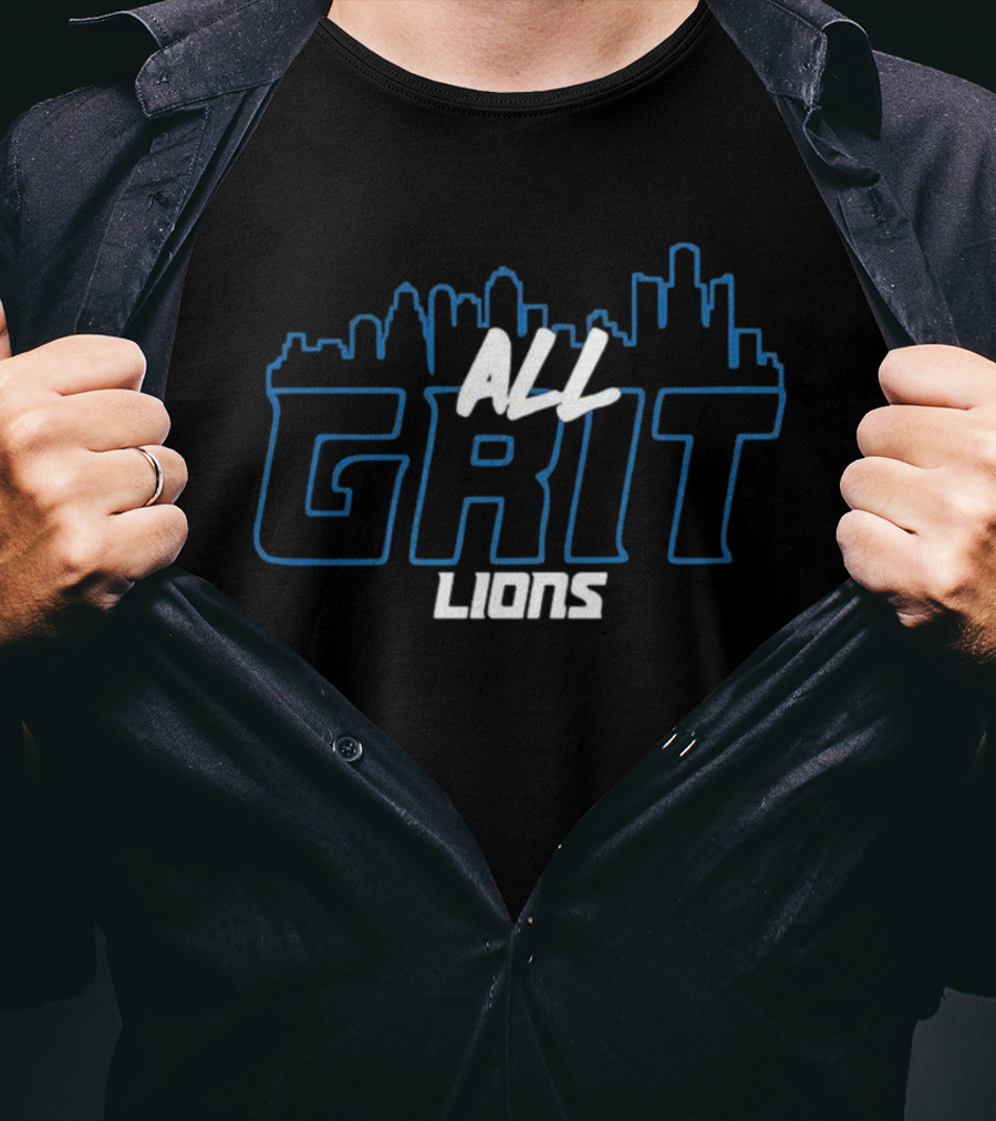 Detroit Lions All Grit Skyline Lions T-Shirt