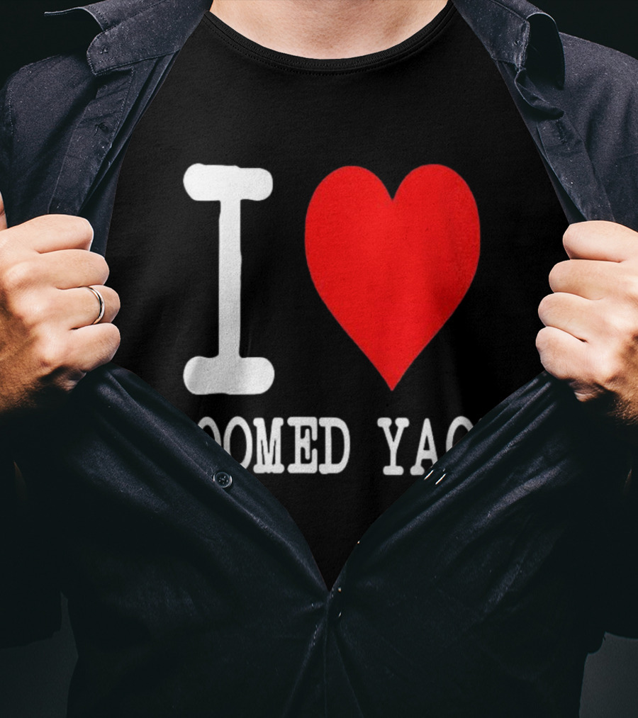 I Love Doomed Yaoi Bold Heart Fan Statement T-Shirt