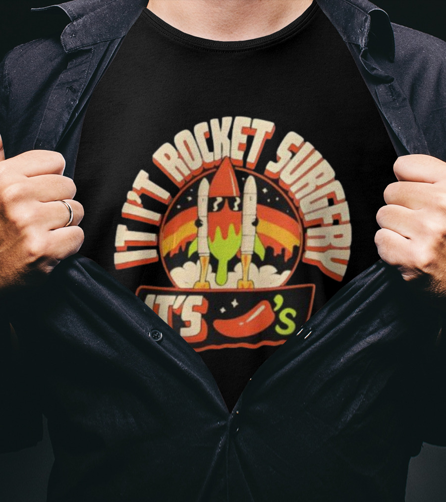 It's Rocket Surgery It's Chili Fiesta Retro Rockets T-Shirt