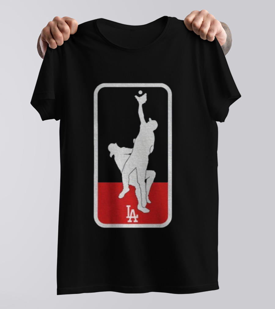 Kike Hernandez Andy Pages Dodgers LA Baseball The Catch World Series T-Shirt
