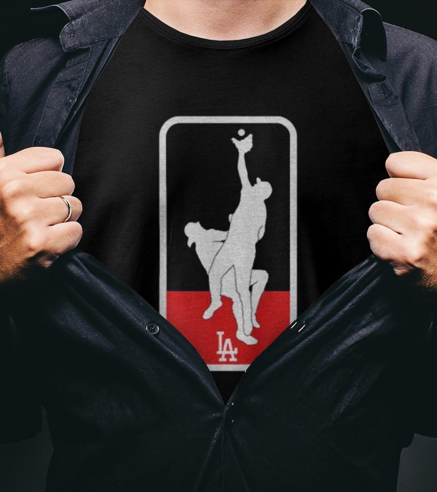 Kike Hernandez Andy Pages Dodgers LA Baseball The Catch World Series T-Shirt